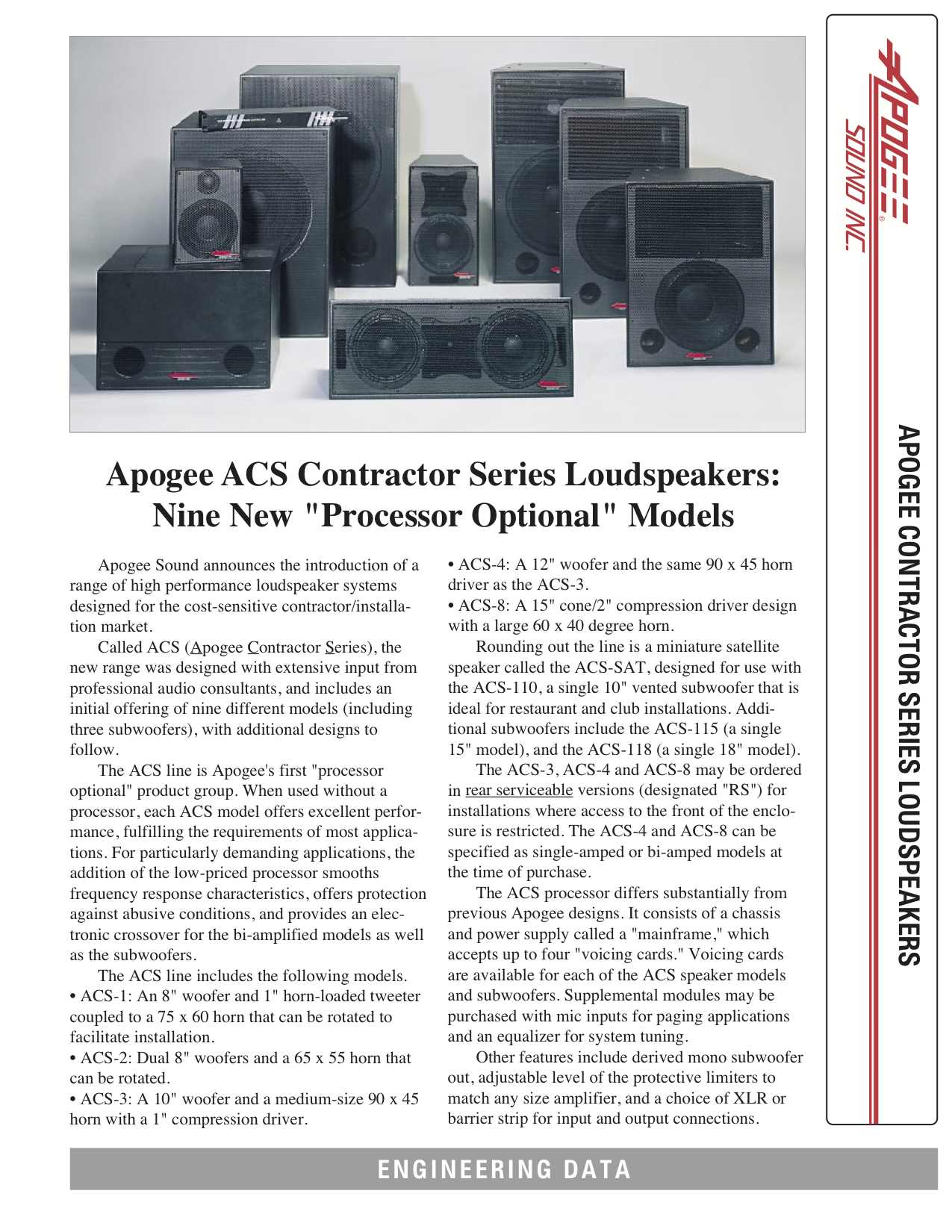 SOLD- Apogee - ACS-110 Subwoofers - $65 ea or $100pr | Skyelabs